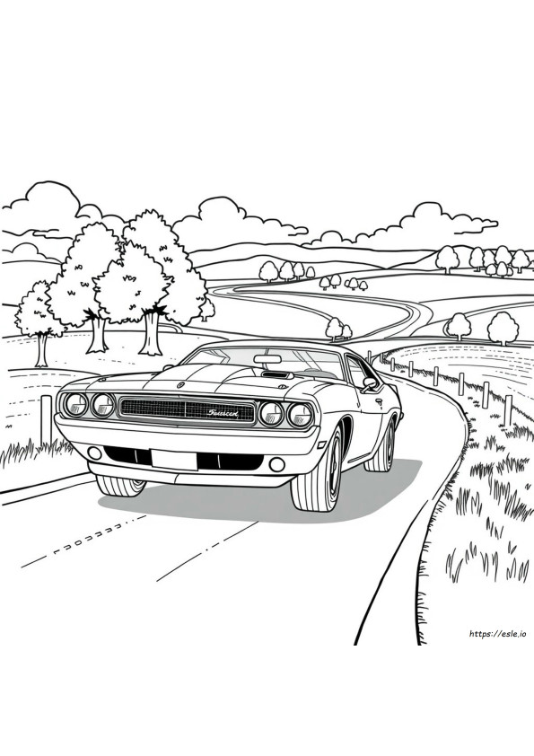 American Muscle Car Coloring Pages
