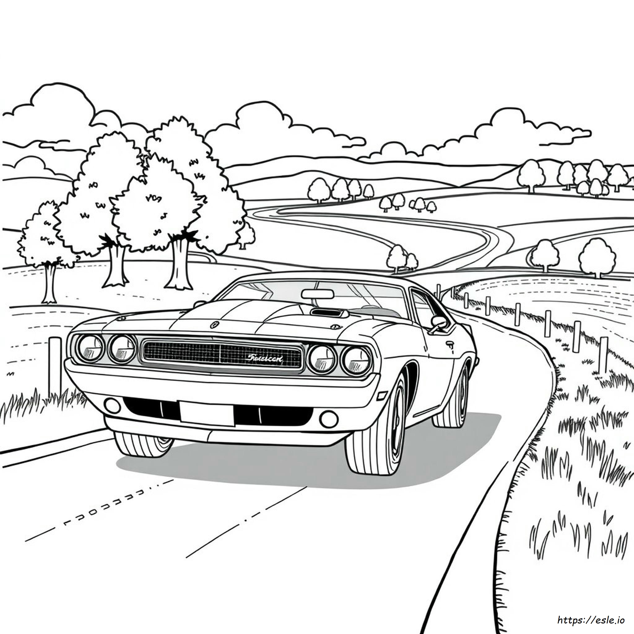 American Muscle Car Coloring Pages