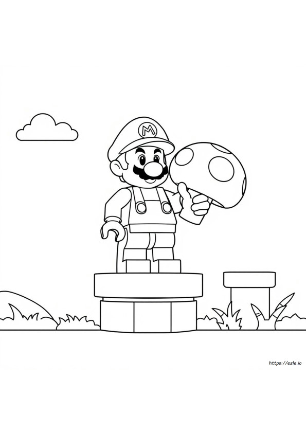 Lego Mario Coloring