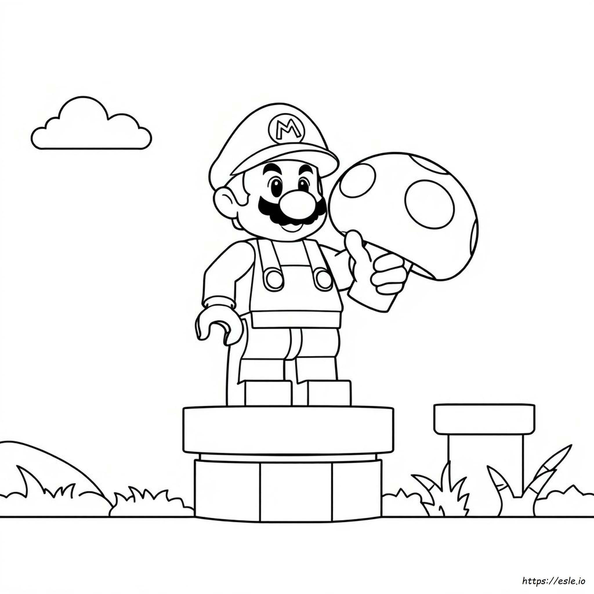 Lego Mario Mewarnai