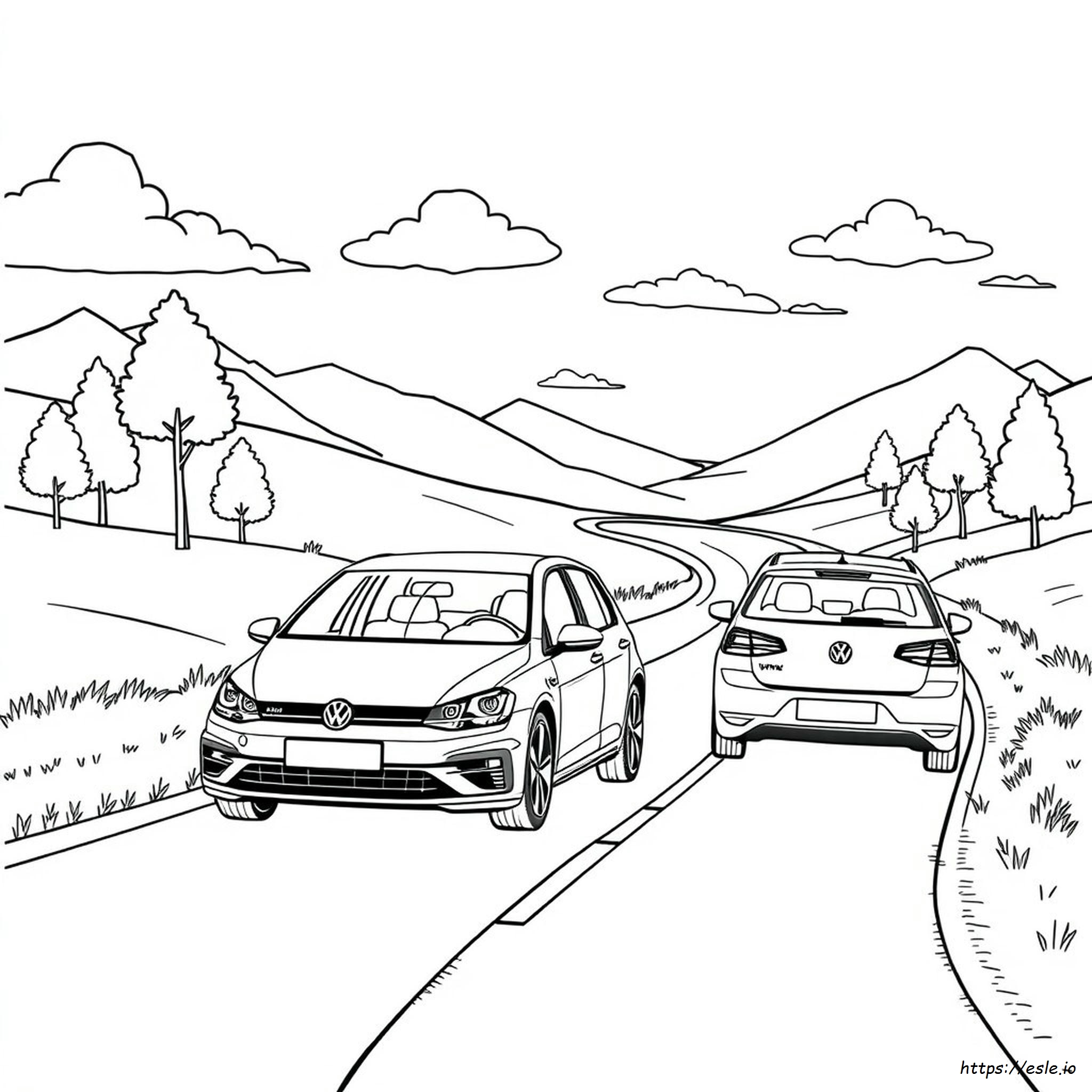 Vw Golf Da Colorare