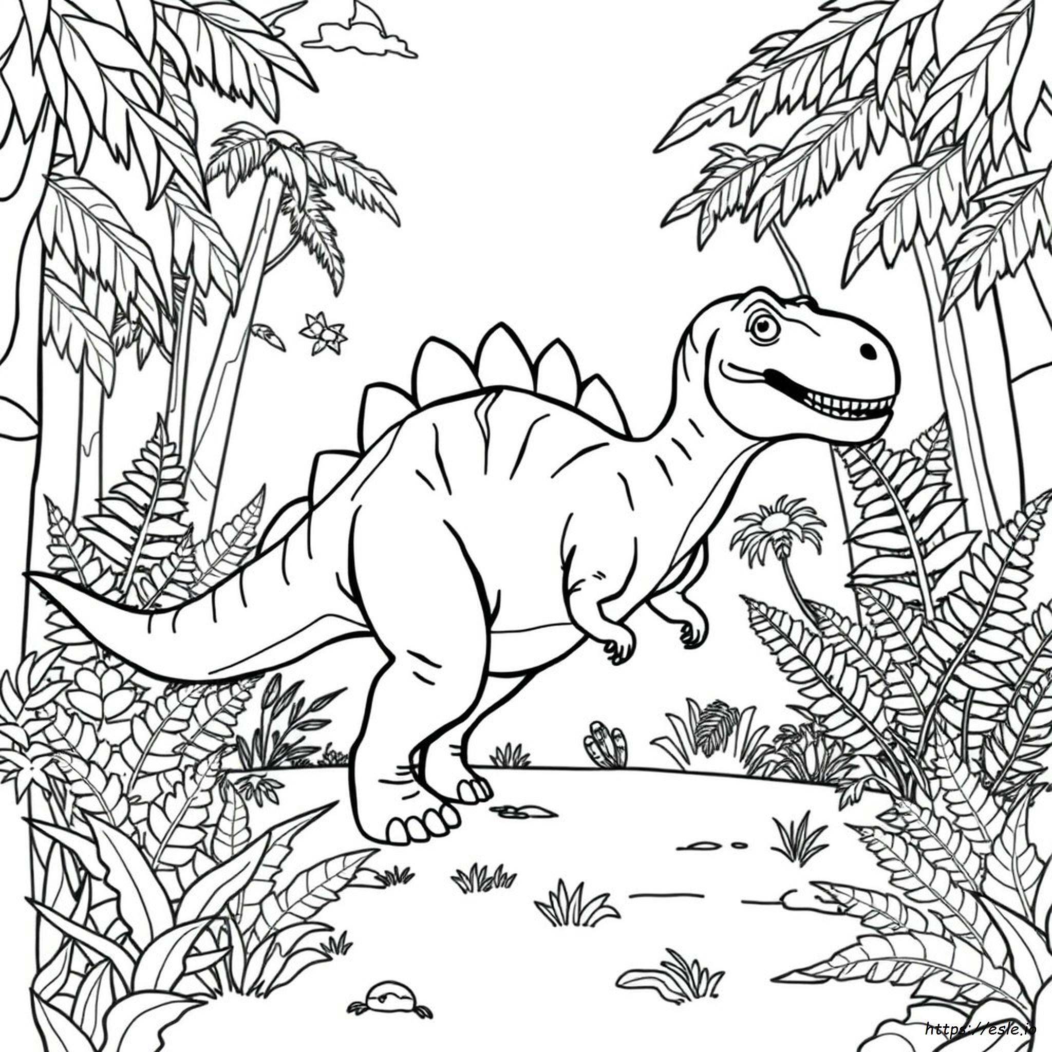 Dinozaur De Colorat Pentru Copii - Gratuit