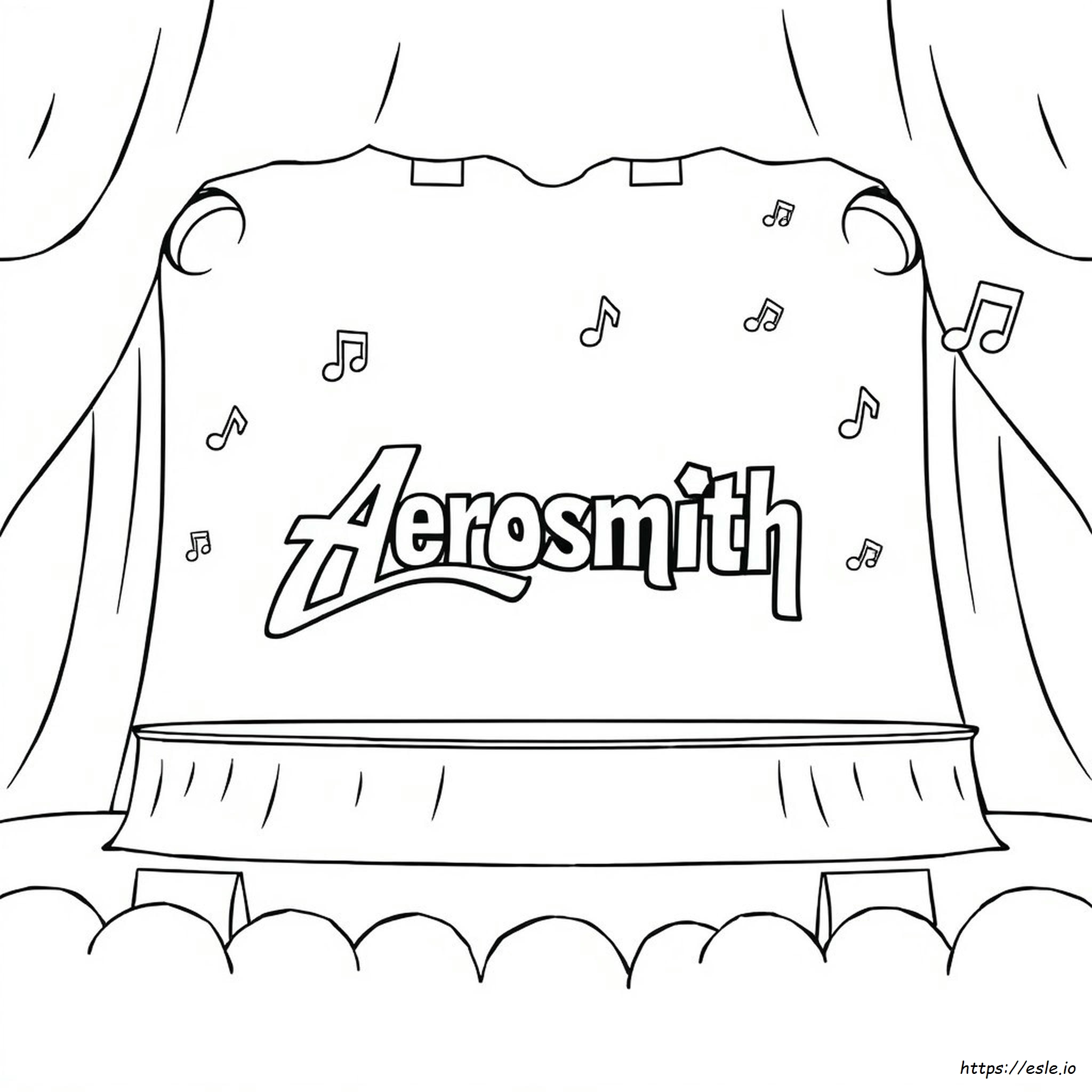 Aerosmith Para Colorir