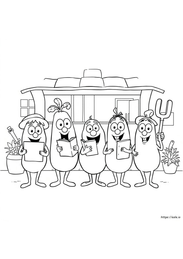 Libro Da Colorare Stampabile Di Veggietales