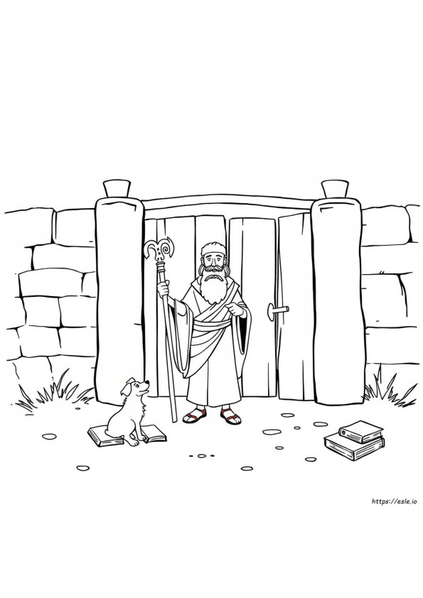 Lazarus Coloring Page