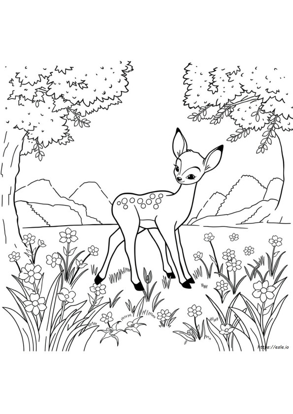 Bambi Színező Lapok