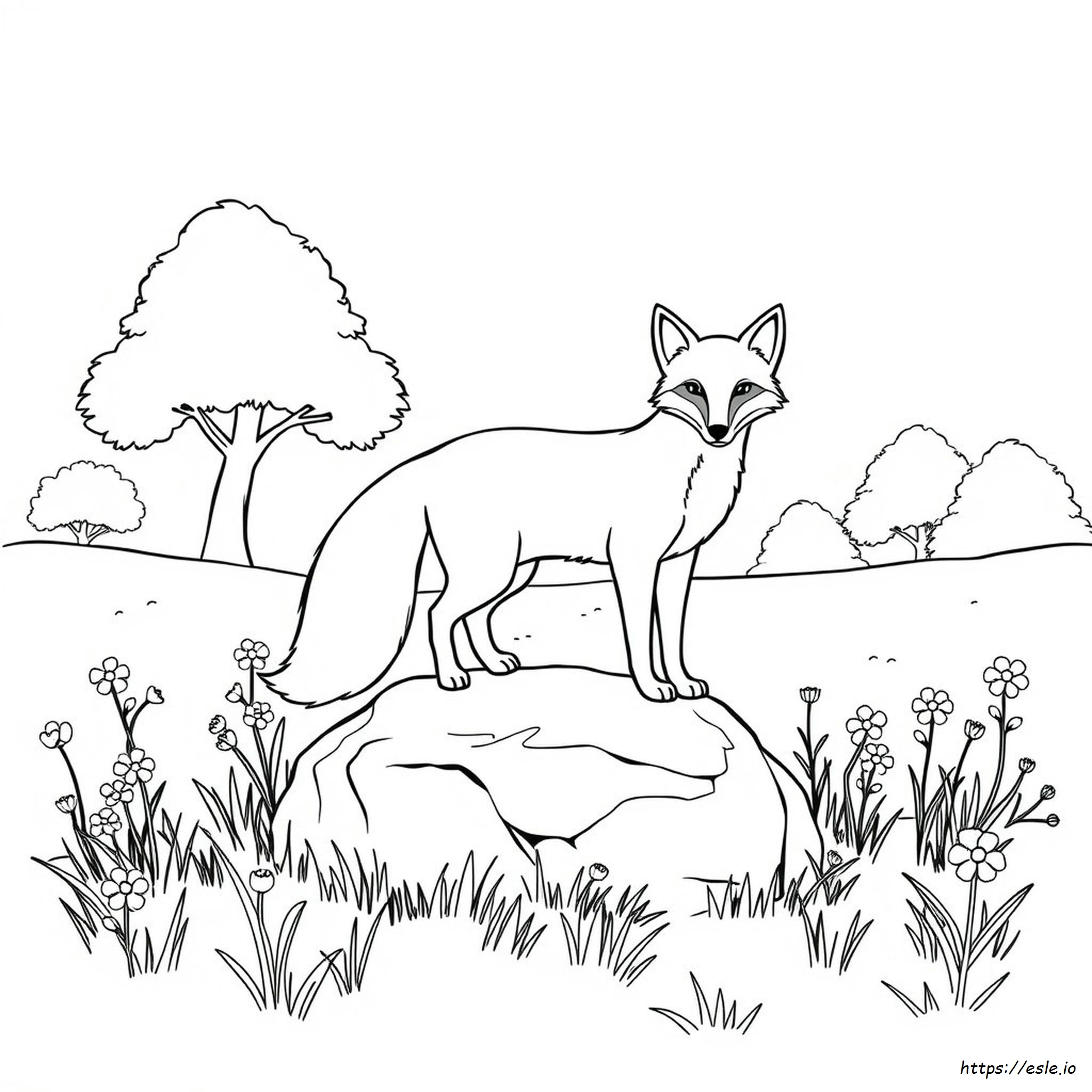 Fox Animal Coloring Pages