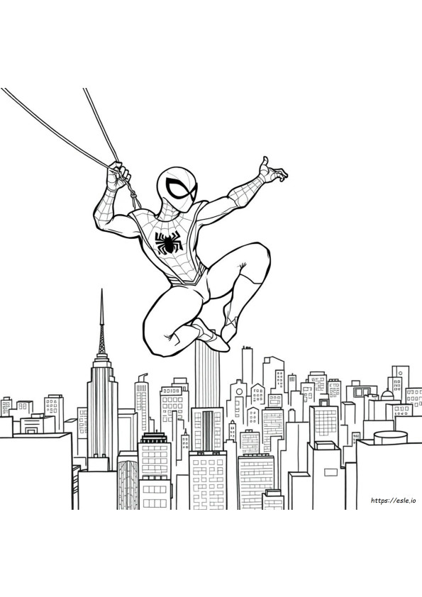 Disegni Da Colorare Di Spider-Man Cartone Animato