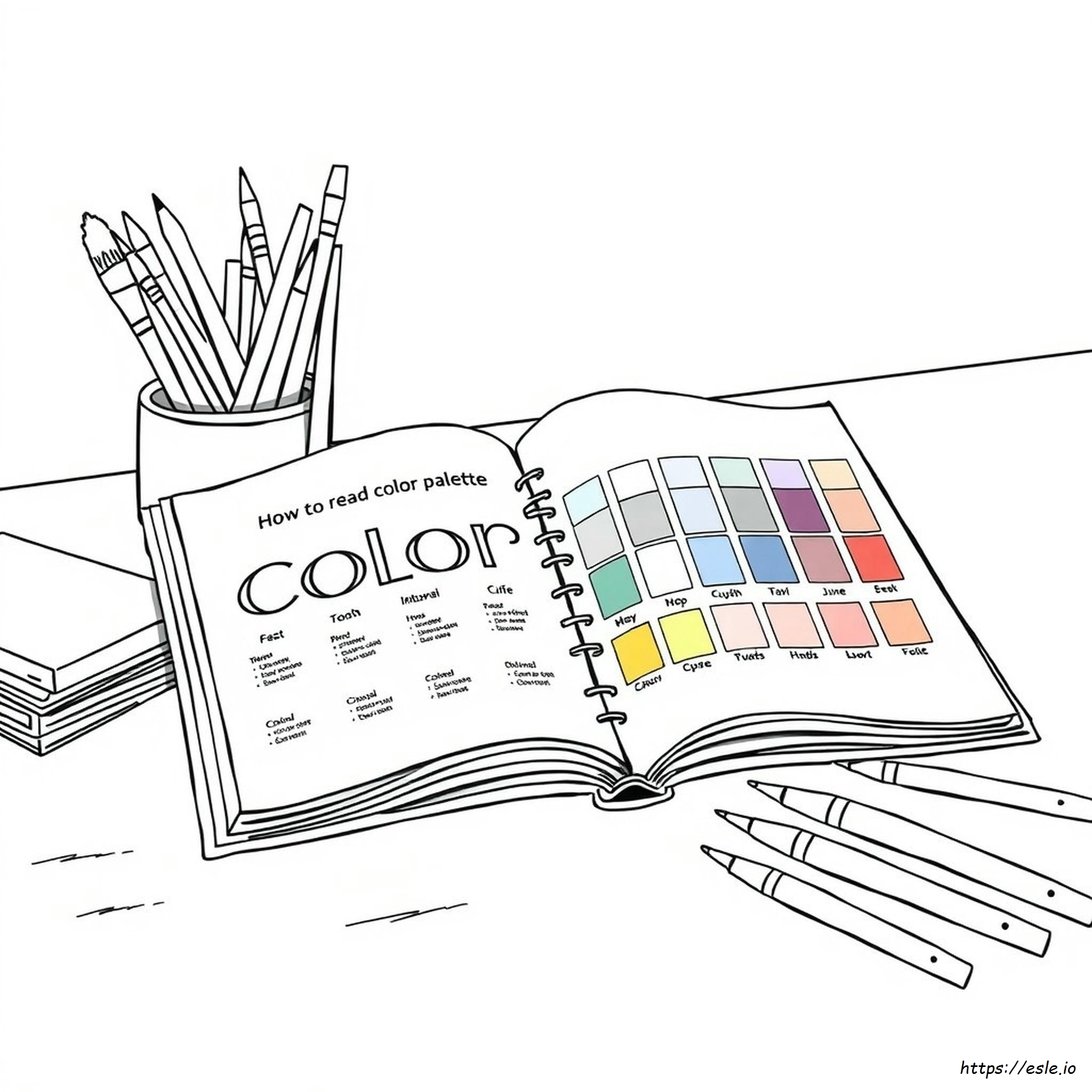 Cara Membaca Palet Warna - Gambar Mewarnai
