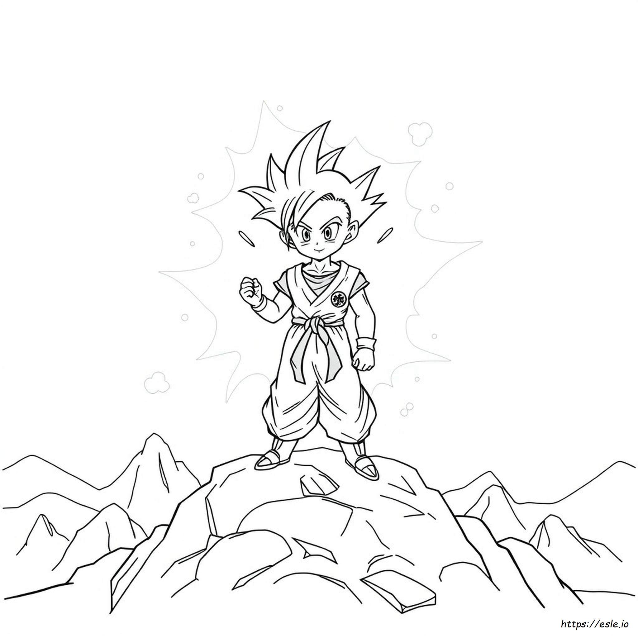 Dibujos Para Colorear De Gohan