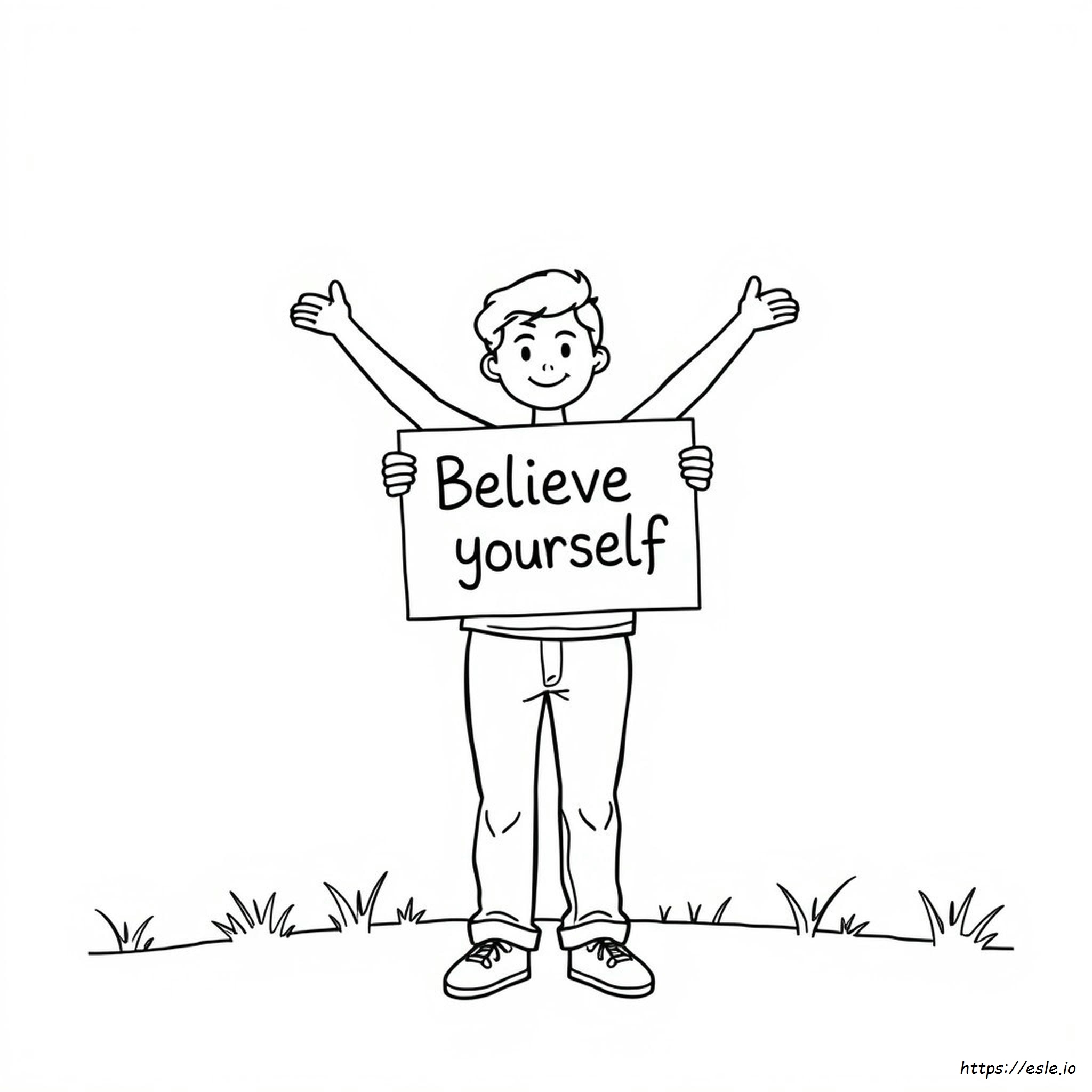 Self Esteem Positive Affirmation Coloring Pages