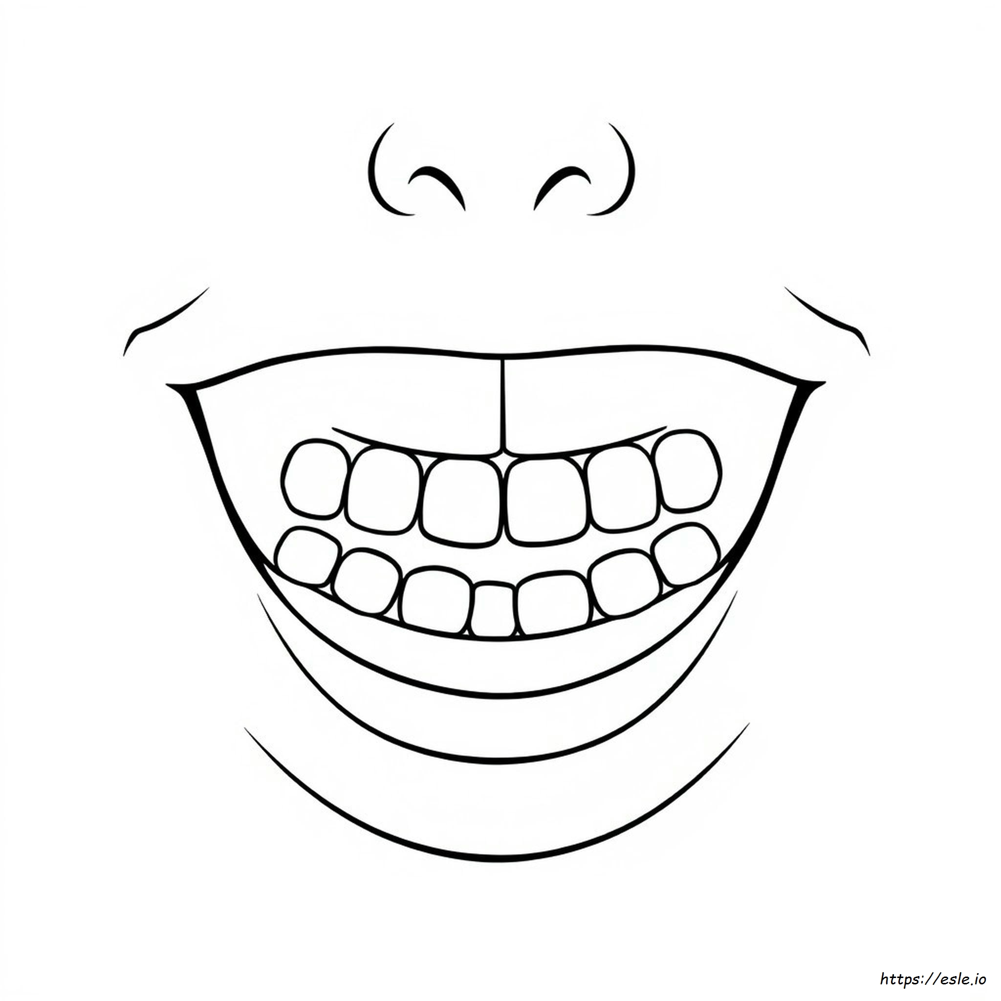 Mouth Coloring Page