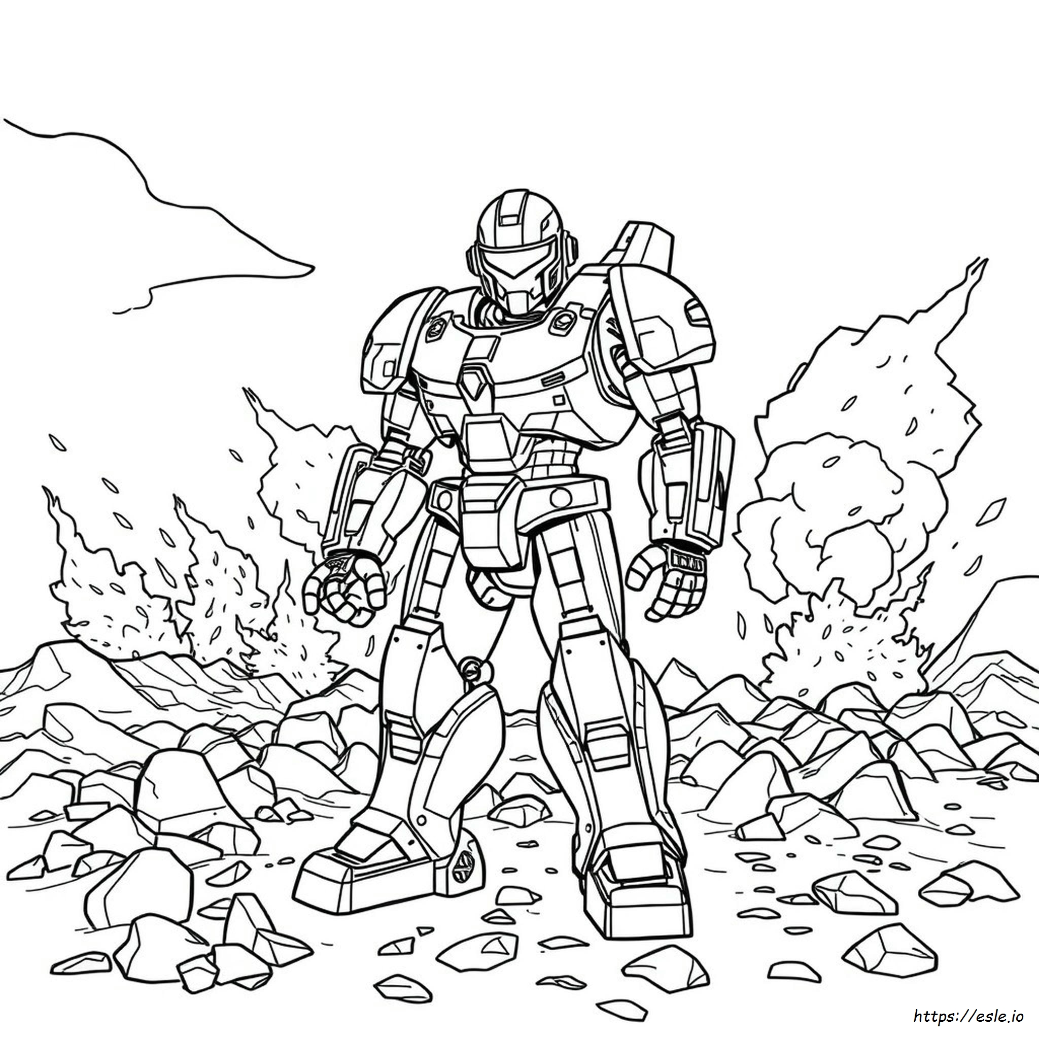 Máquina De Guerra Para Colorear