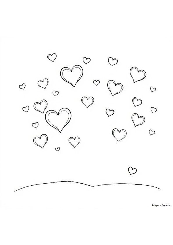 Abstract Heart Coloring Pages