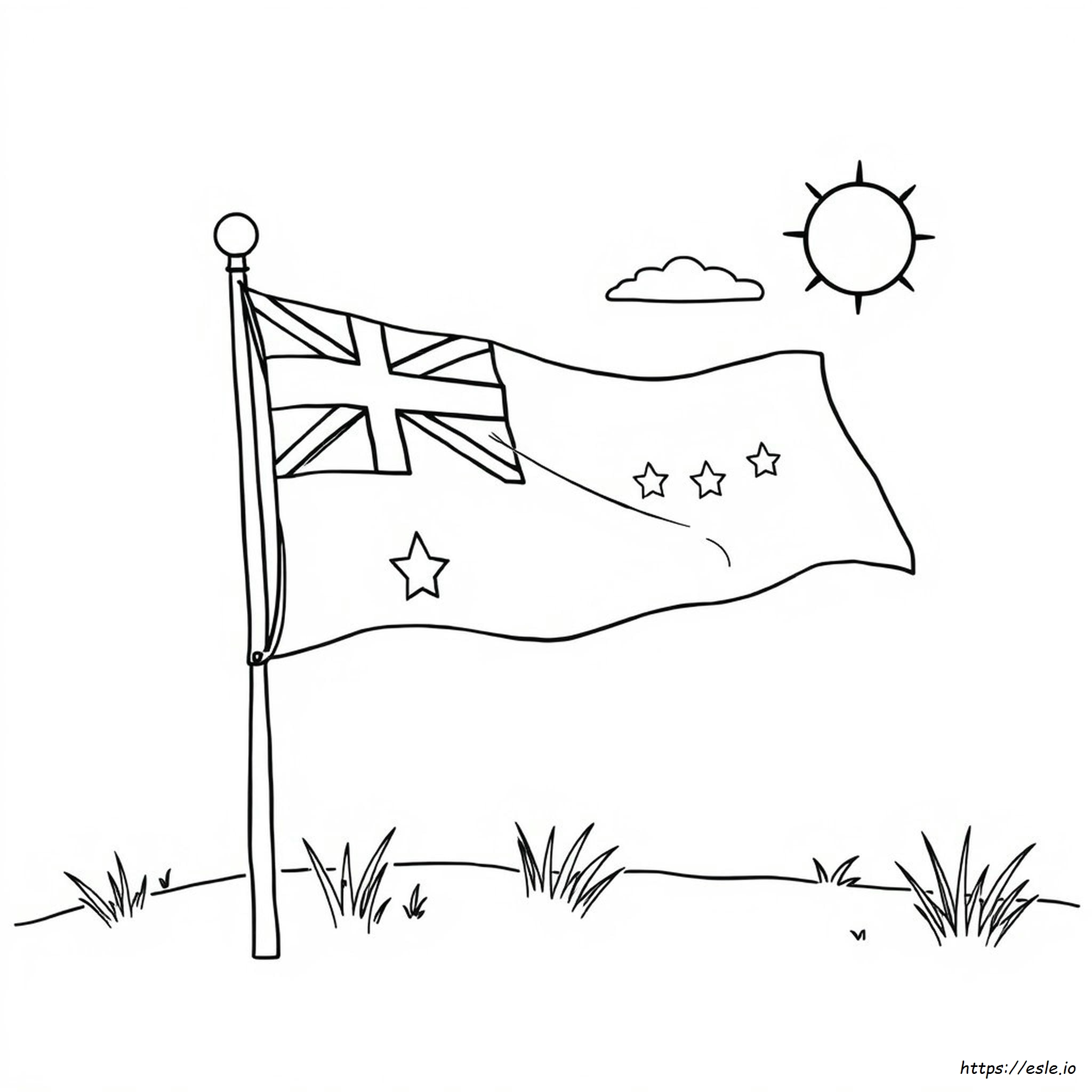 Australien Flagge Ausmalbilder