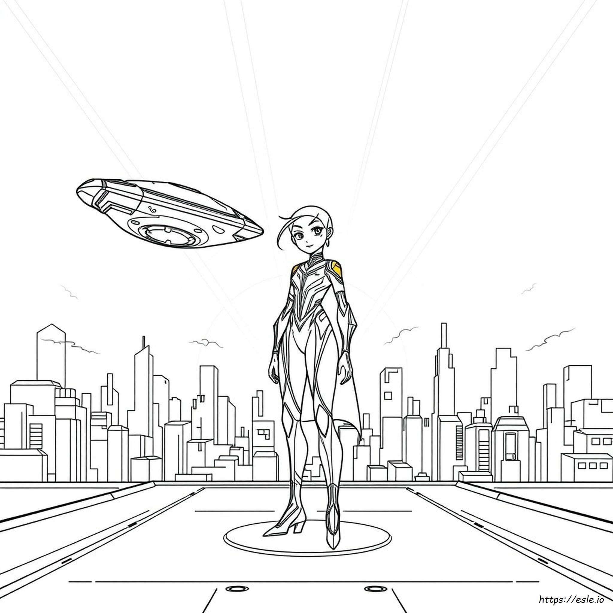 Elita One Coloring Page