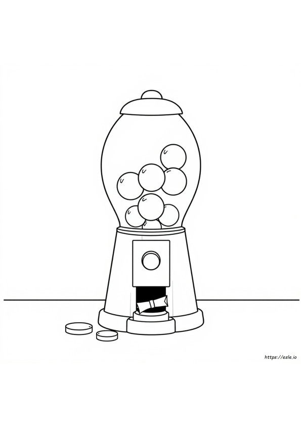 Coloriages De Distributeur De Bonbons À Imprimer