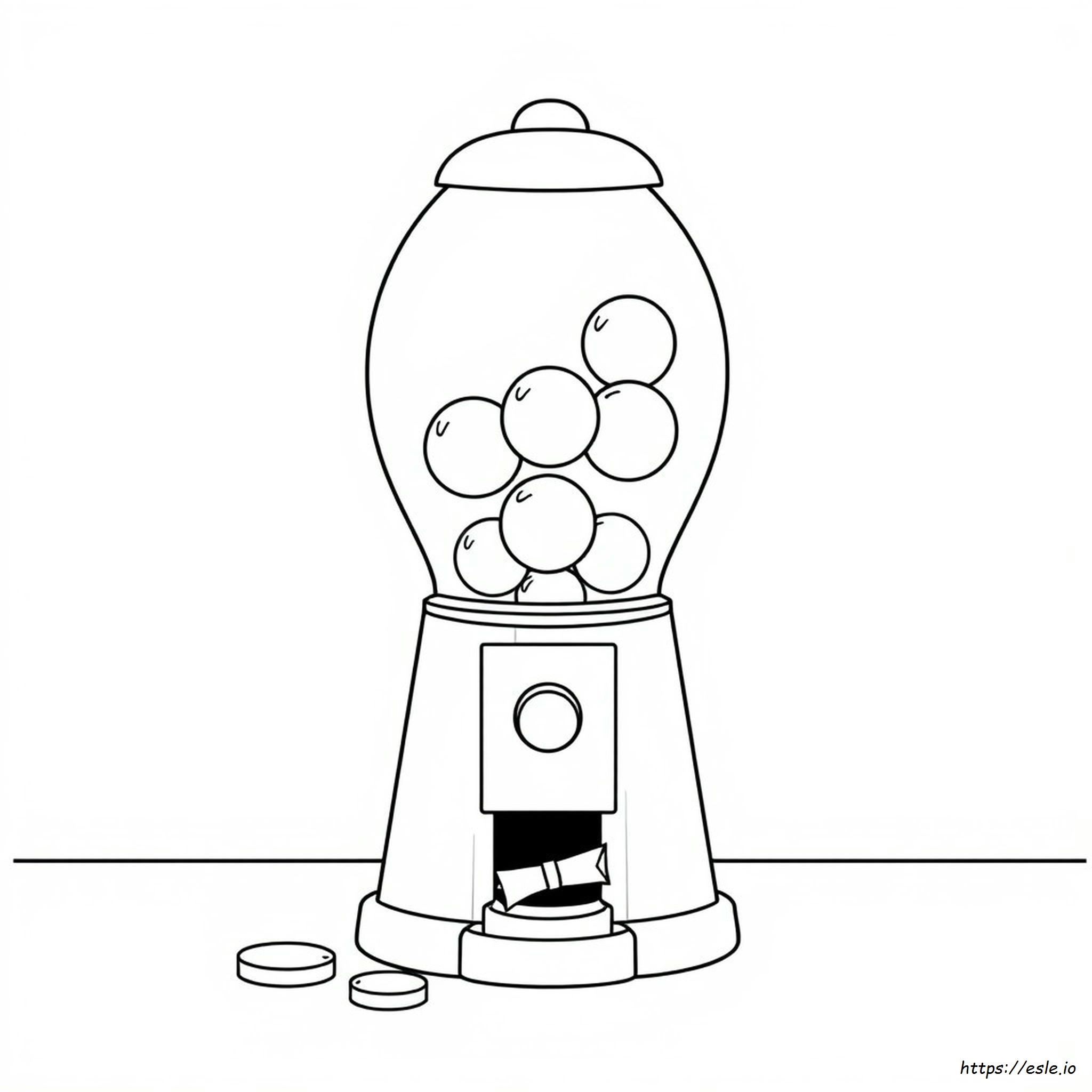 Gumball Machine Coloring Pages Printable