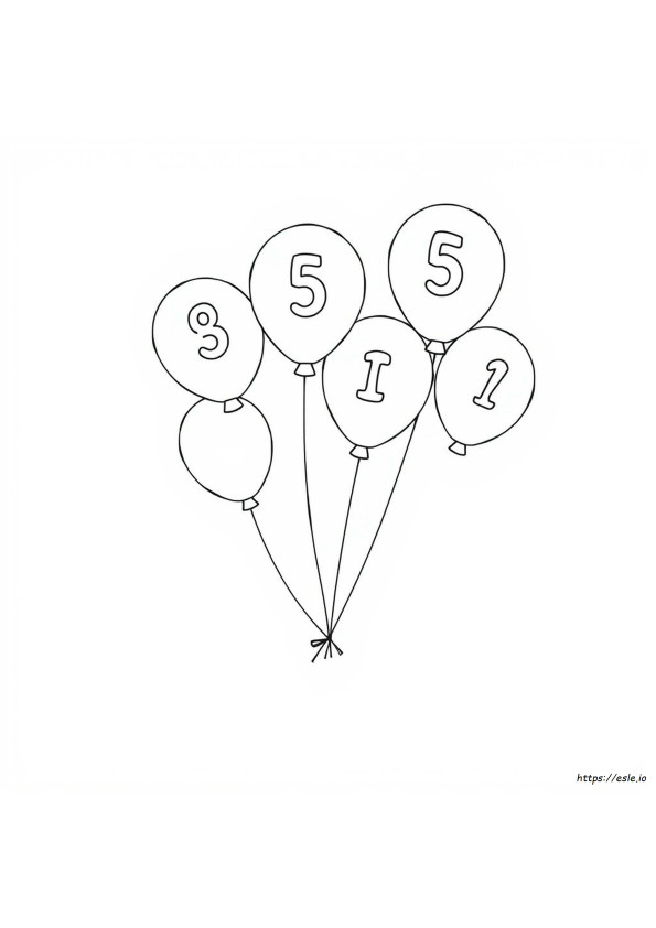 Coloring Page With Nbunmbers