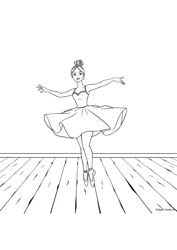 Ballerina Dress Coloring Pages