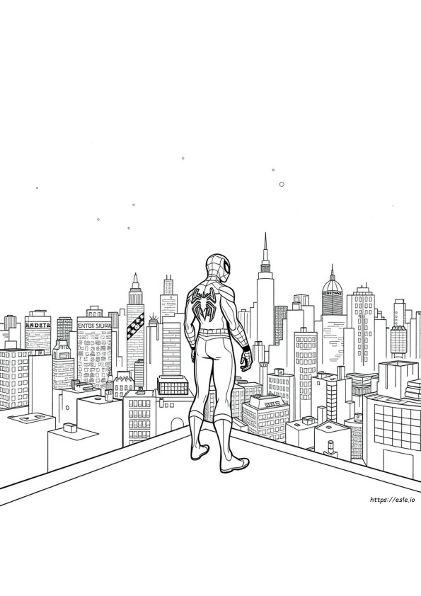 Colouring Pages Of Spider Man