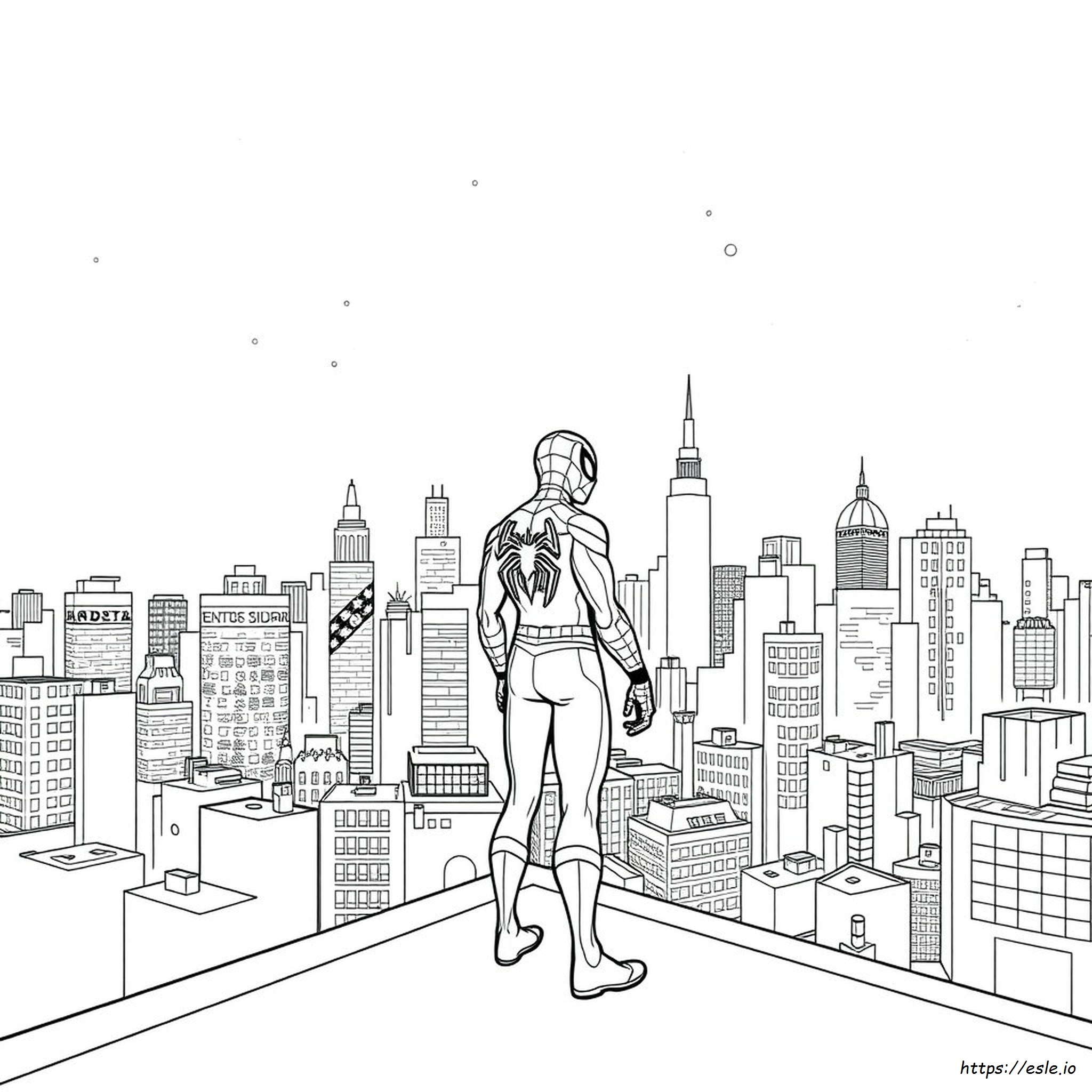 Spider-Man Ausmalbild Zum Ausdrucken - Kostenlos