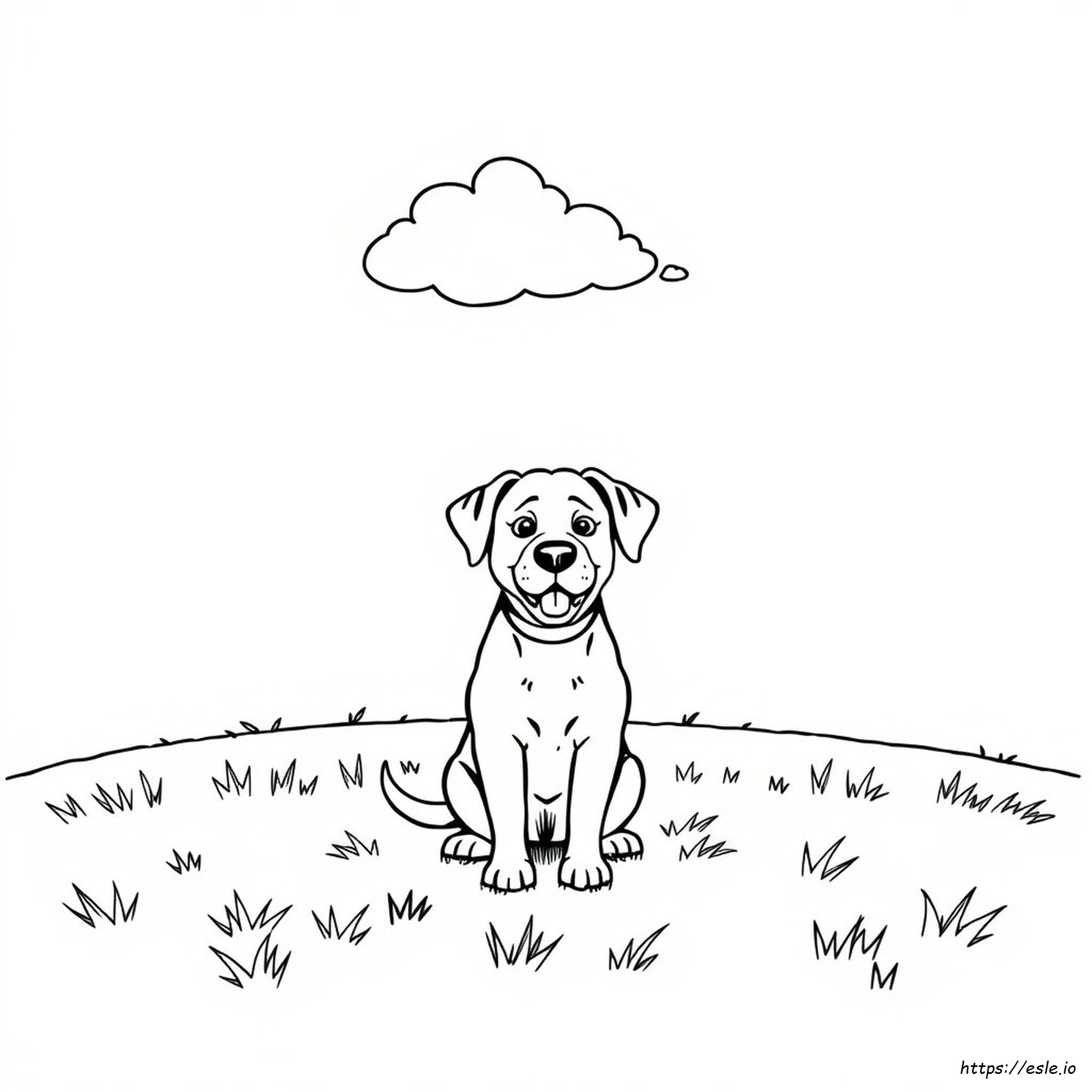 Gambar Mewarnai Anjing Untuk Dicetak
