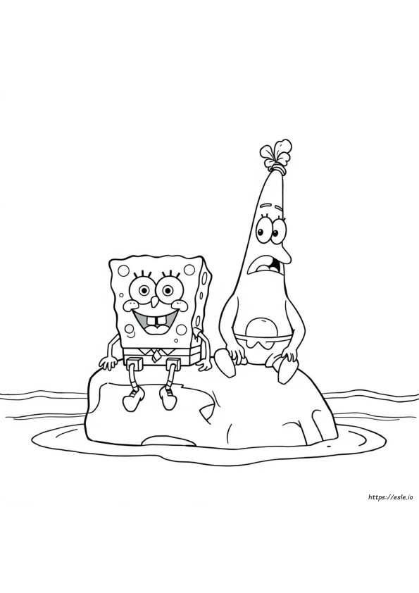 Bob Esponja Patricio Calamardo Dibujos Para Colorear