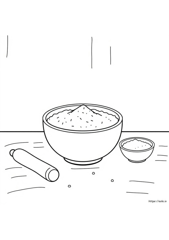 Flour Coloring