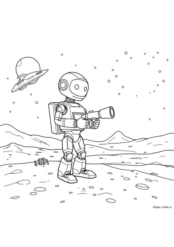 Astro Robot Boyama Sayfaları