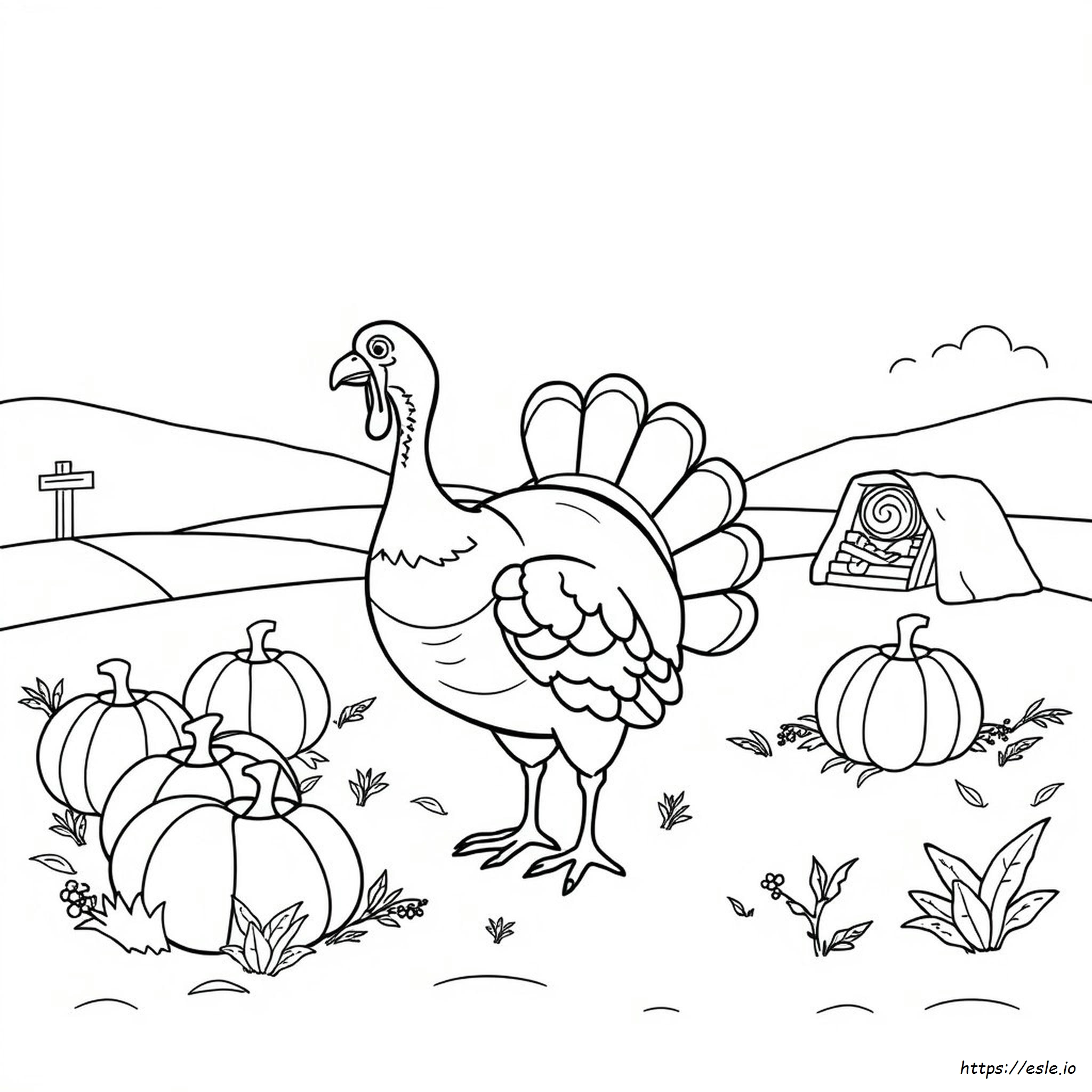 Turkey Images Coloring Pages