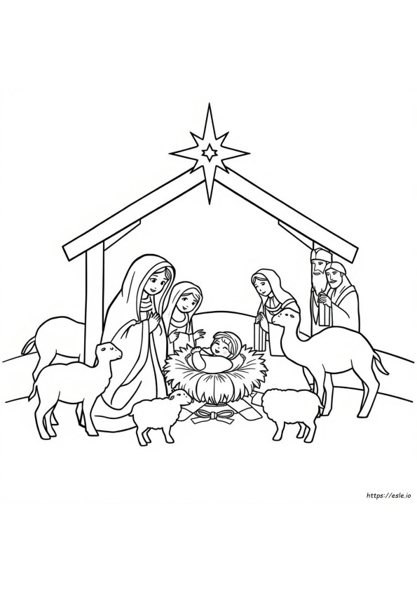 Presepe Da Colorare Stampabile Gratuitamente
