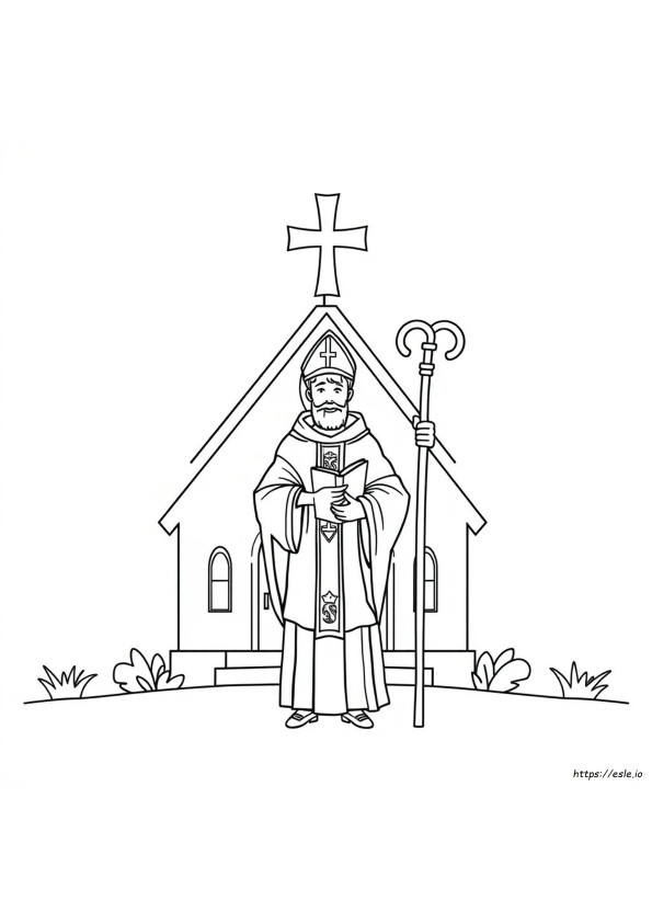St Dominic Coloring Page