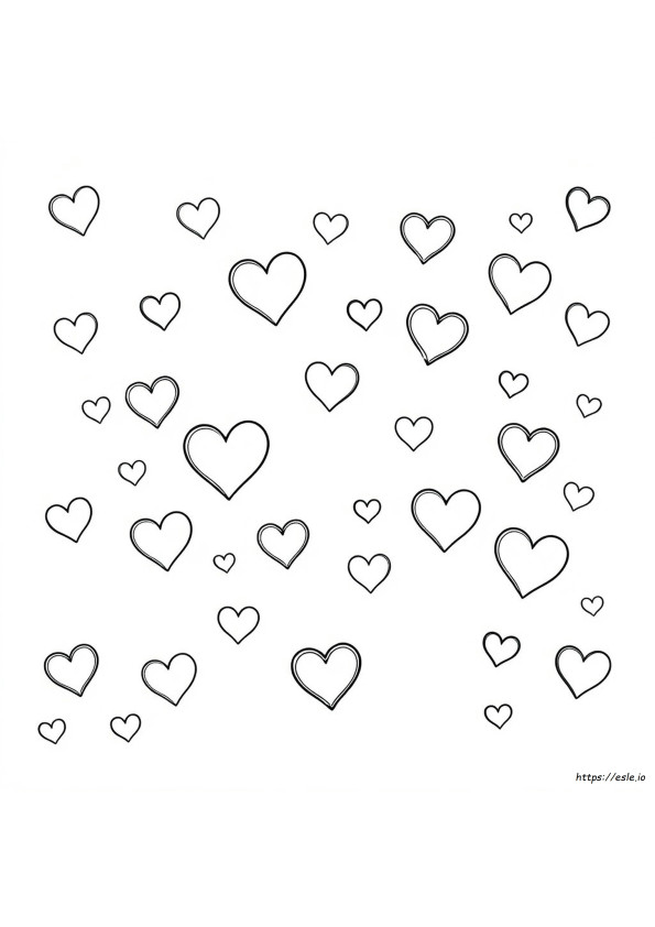 Coloring Sheets With Hearts