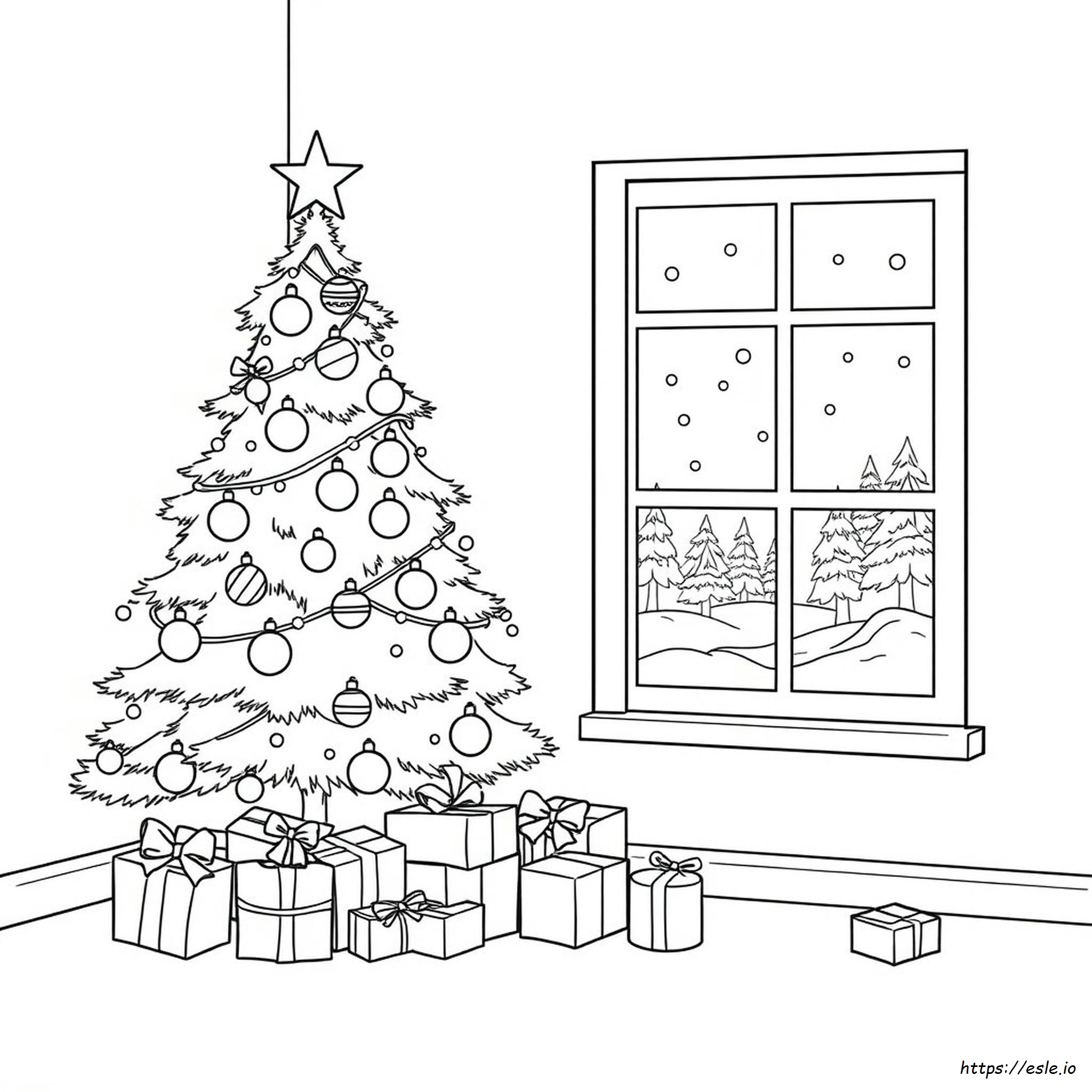 Gambar Mewarnai Natal Untuk Siswa Sekolah