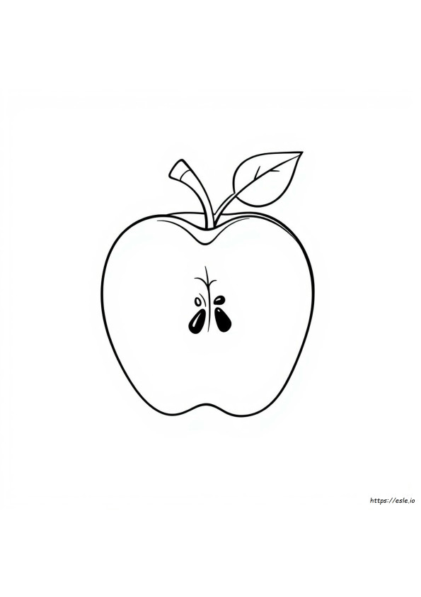 Apple Parts Coloring Page