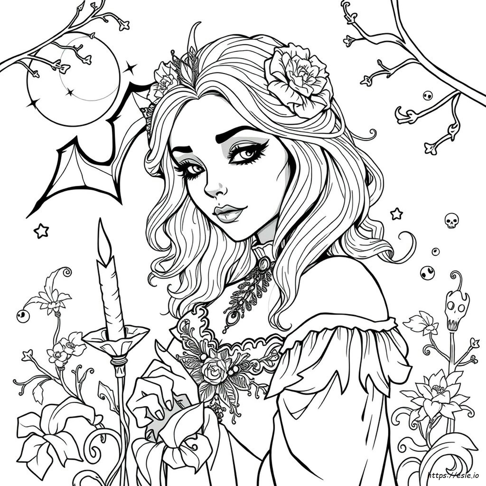 Beauty Of Horror Coloring Pages - Free Printable