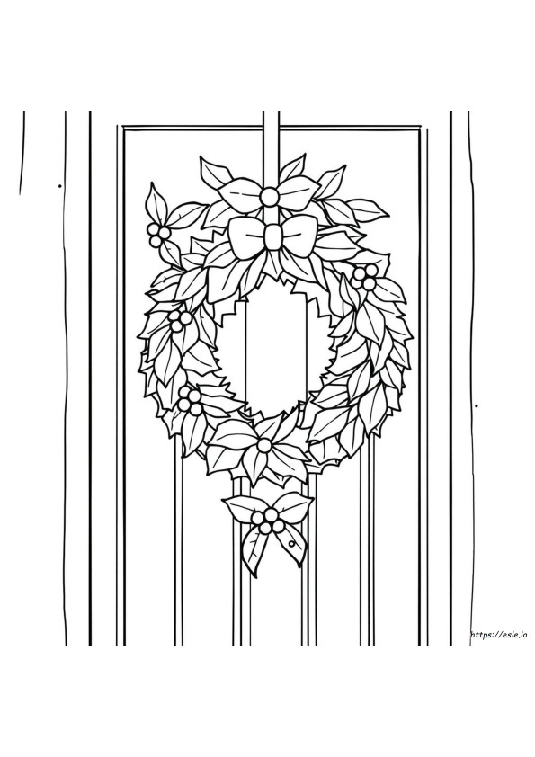Coloring Pages Of Christmas Wreaths