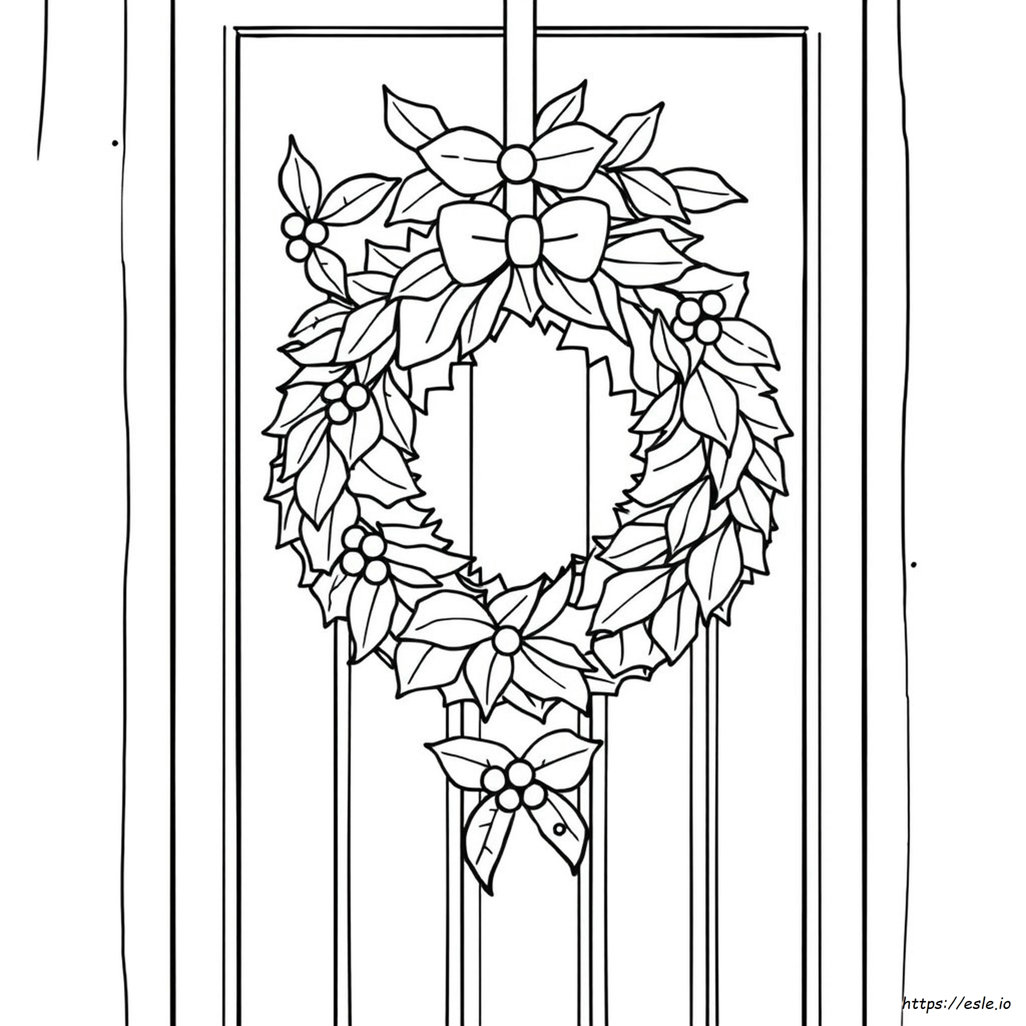 Coronas De Navidad Para Colorear - Gratis Para Imprimir