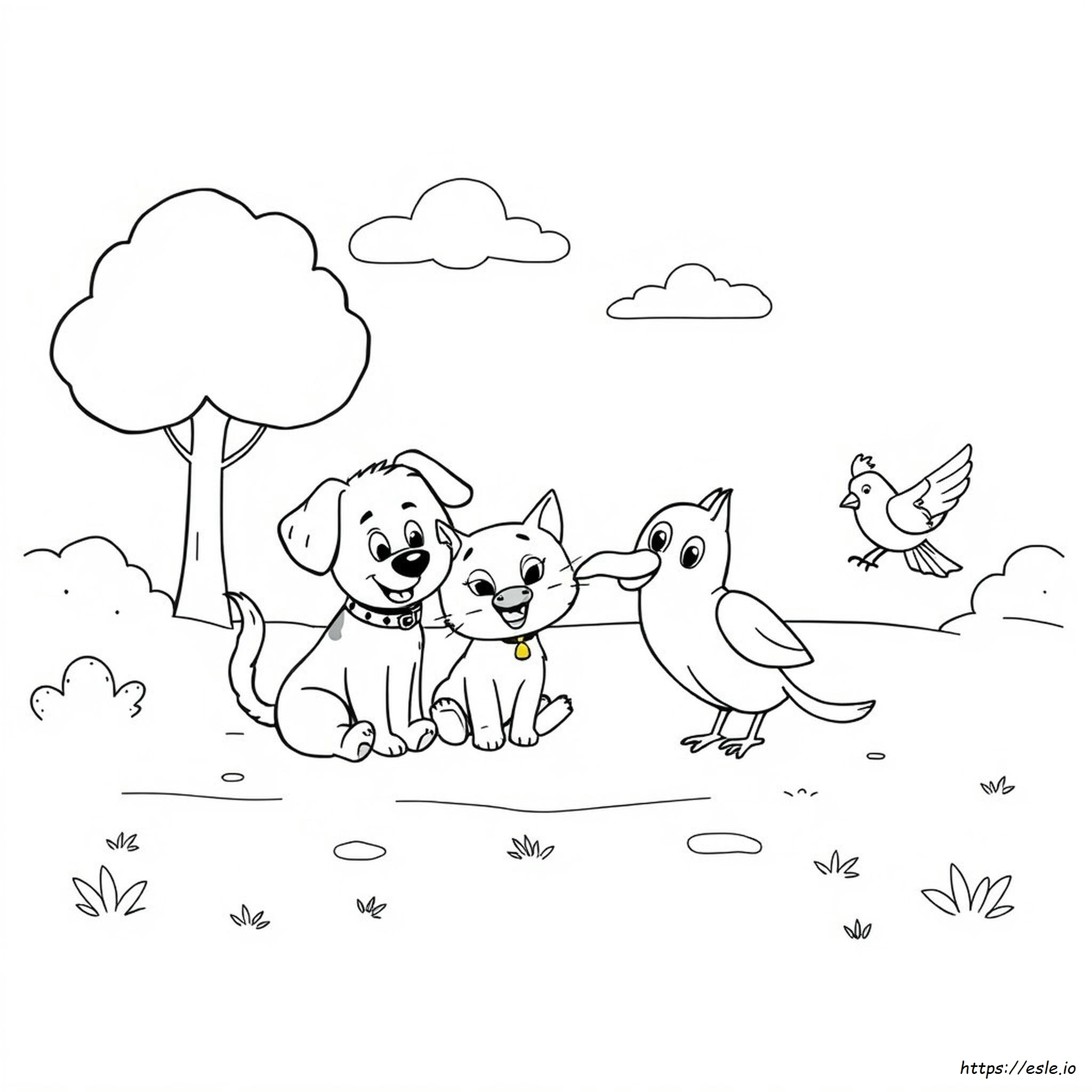 Cartoon Characters Drawing For Colouring