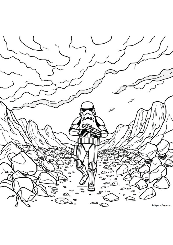 Storm Trooper Colouring