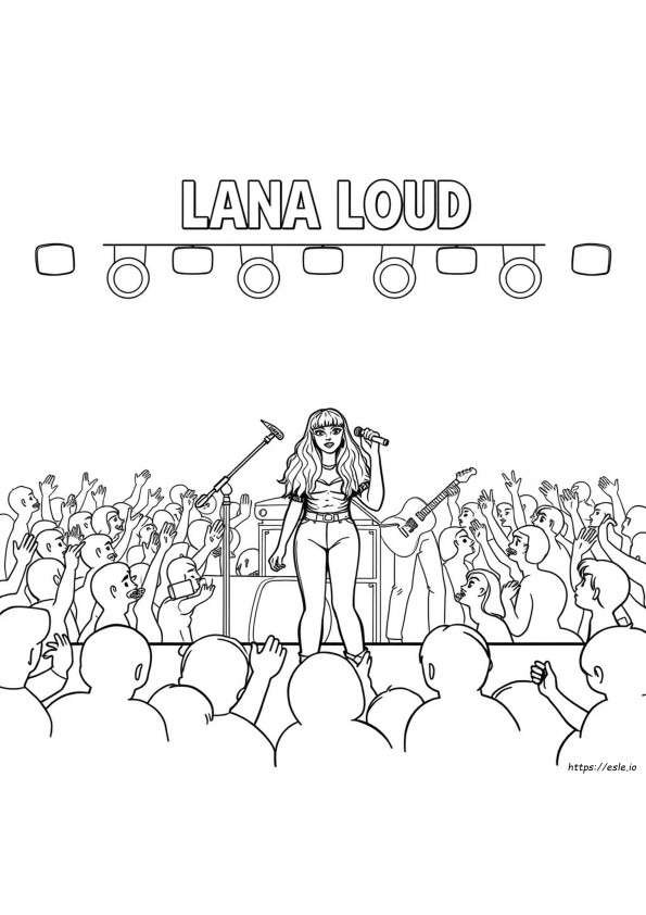 Lana Loud Coloring Pages