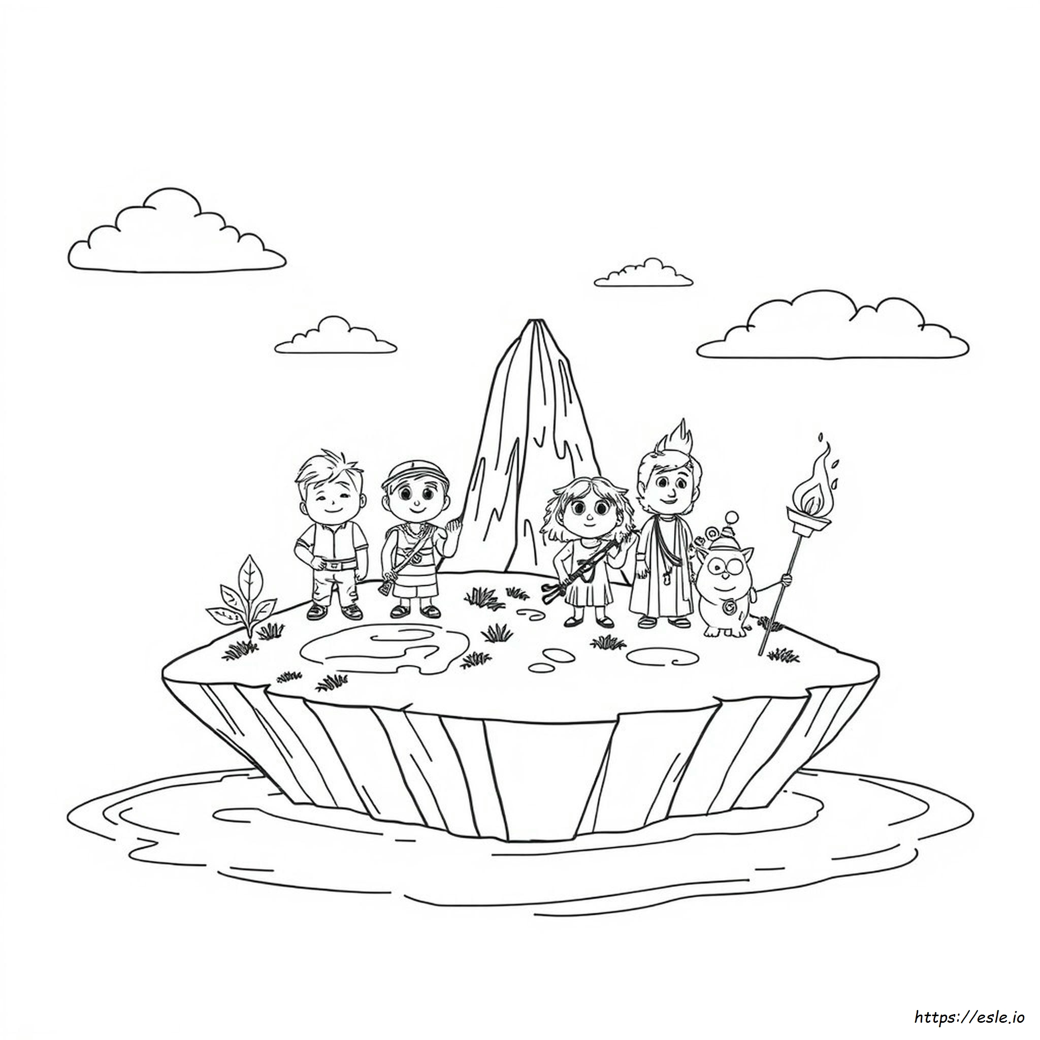 Elemental Disney Pixar Coloring Elemental Coloring Pages