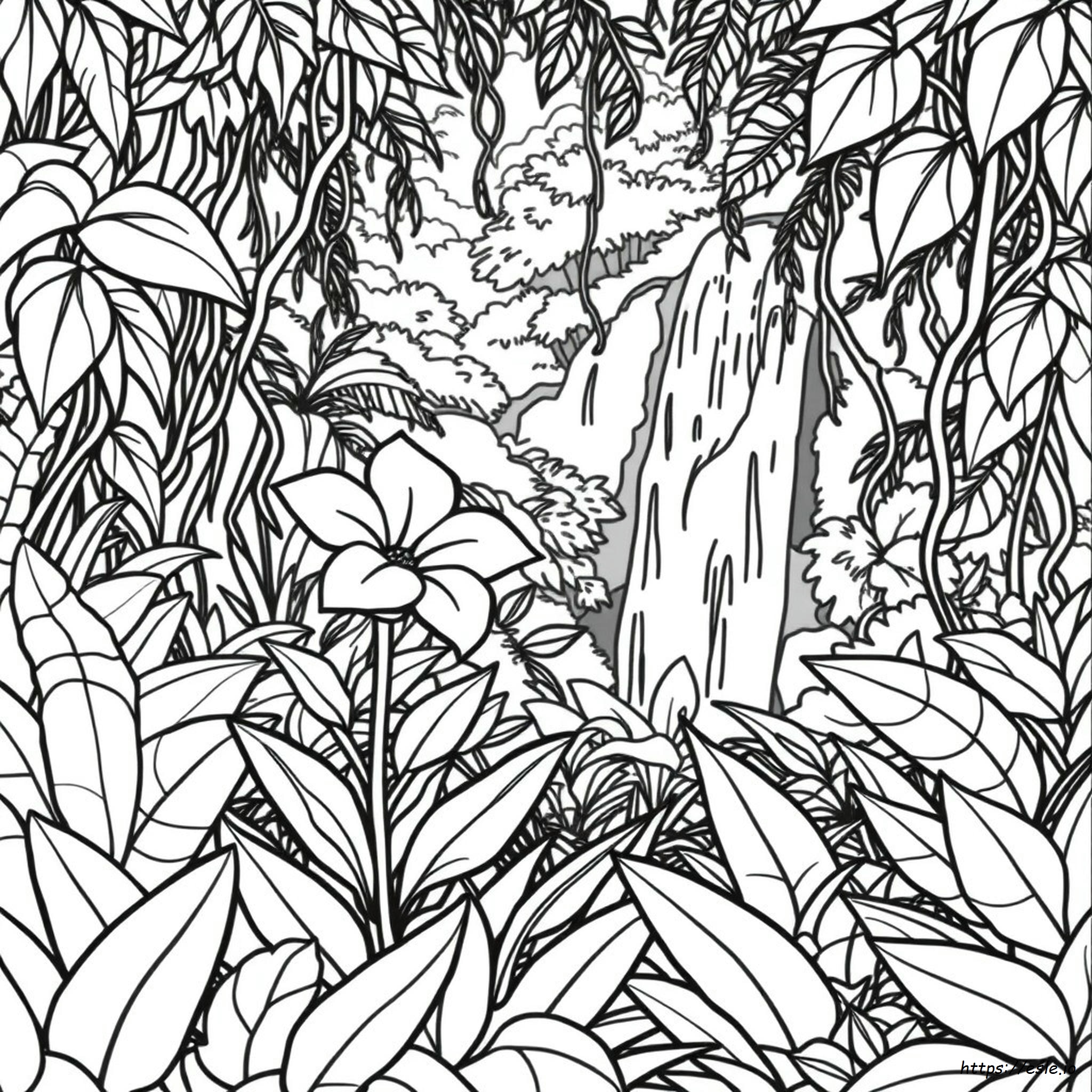 Bunga Hutan Gambar Mewarnai