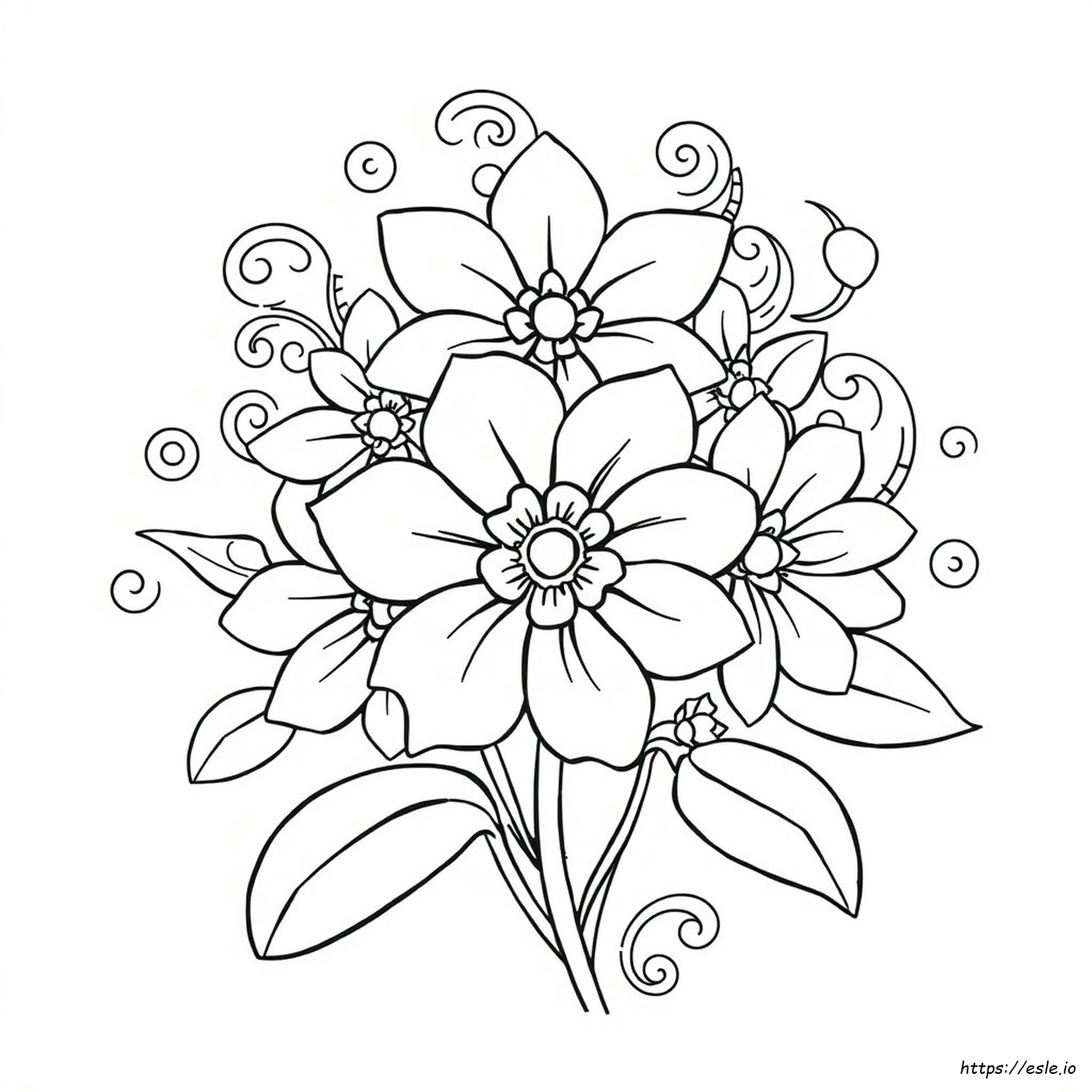 Trippy Flower Coloring Pages