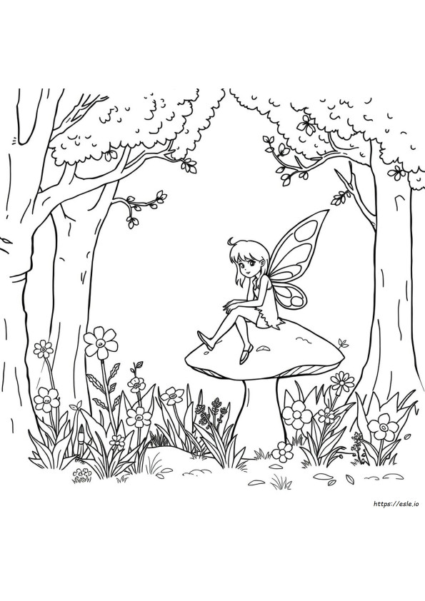 Fatina Del Bosco Da Colorare