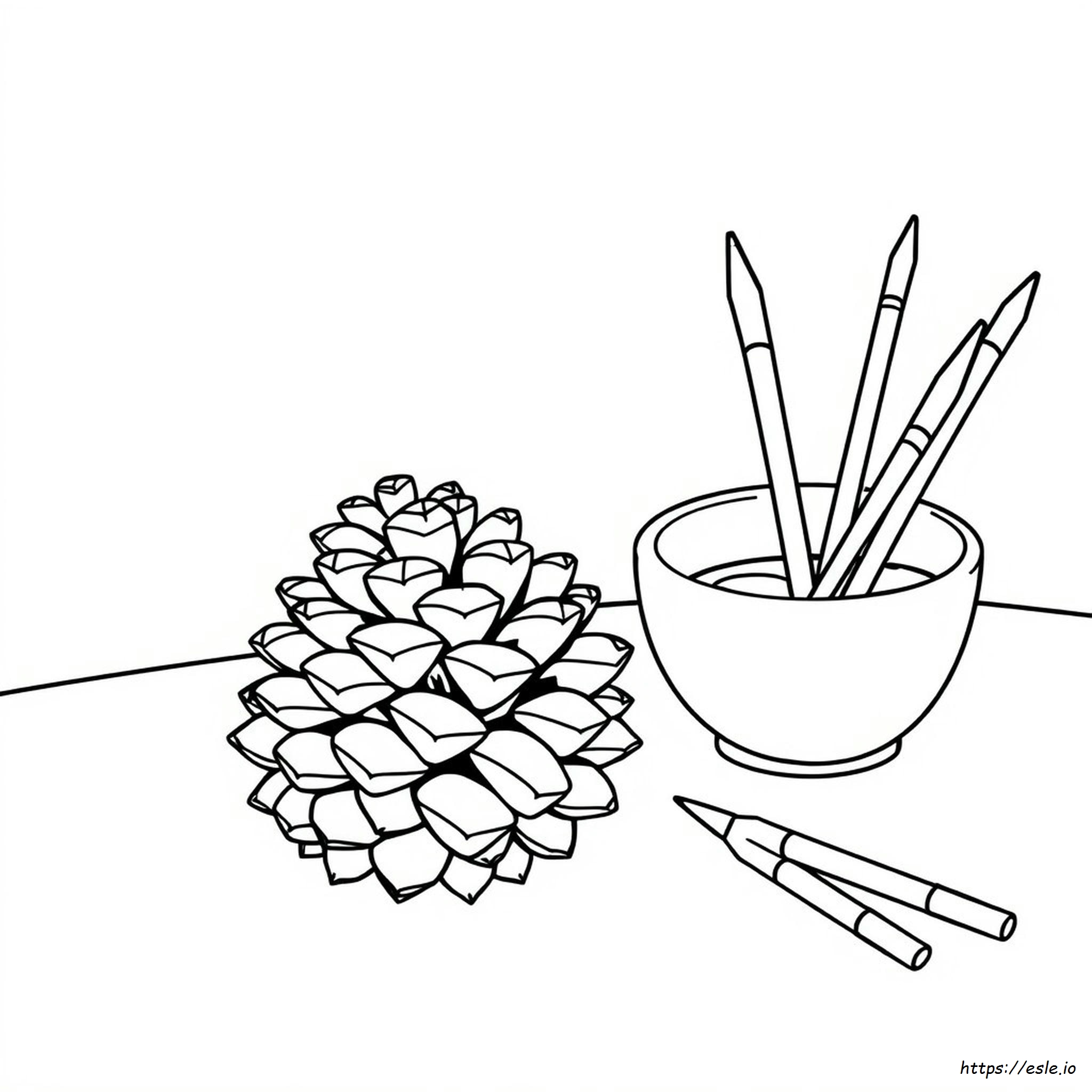 Pine Cone Coloring Page - Free Printable