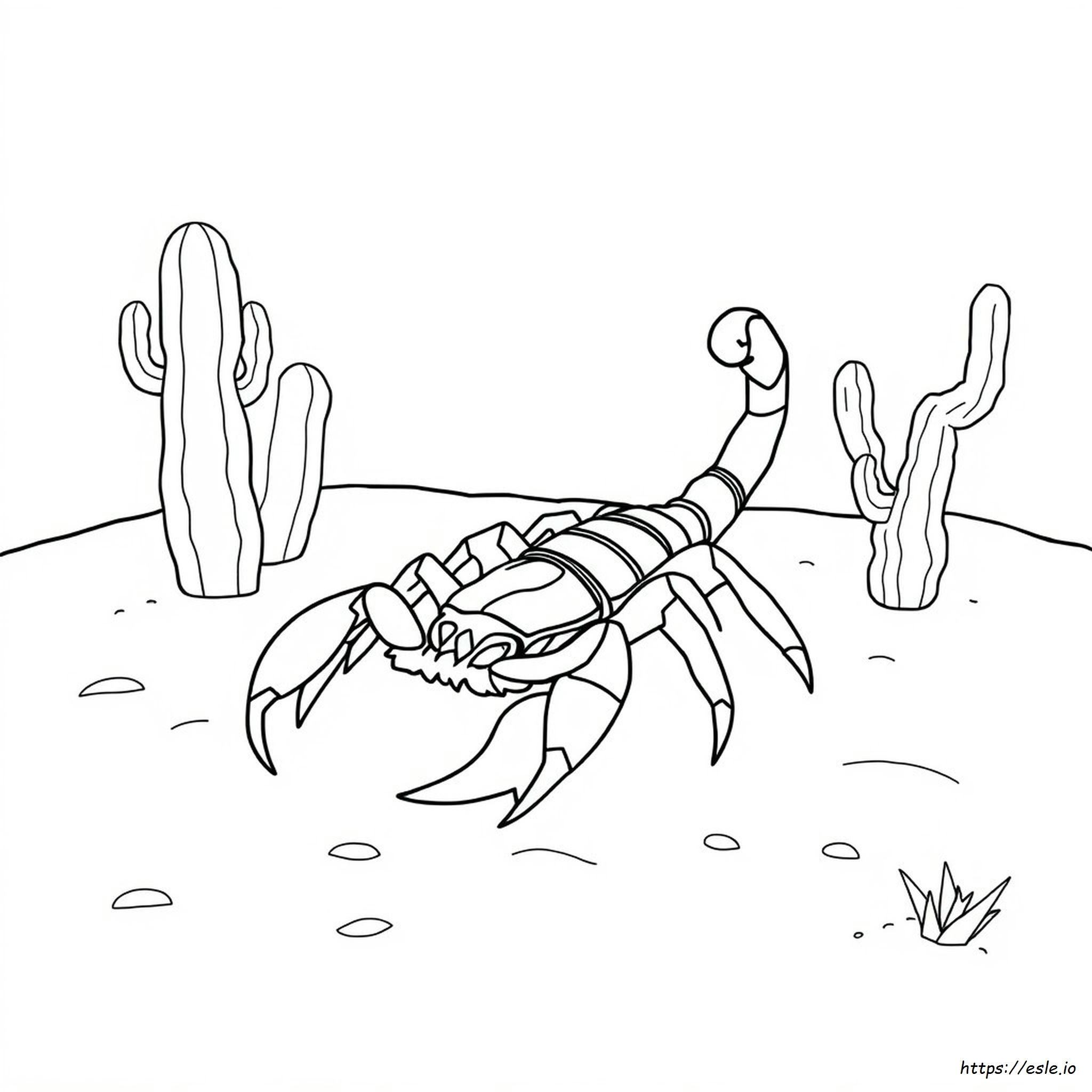 Scorpion Coloring Page Free