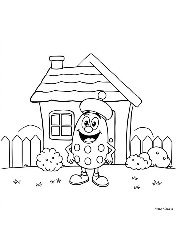 Mr Bump Colouring Pages