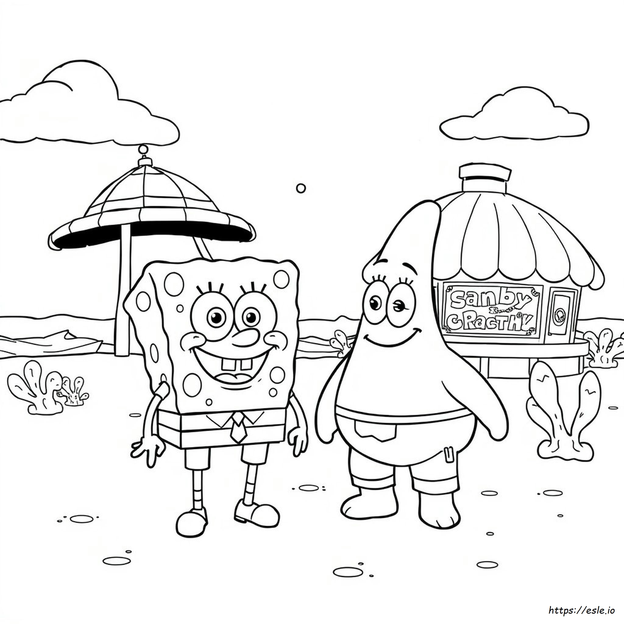 Printable Spongebob Characters Coloring Pages